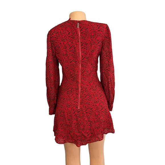 Alice and Olivia Polly Leopard Print Fit-and-Flare Dress - Picture 8 of 10